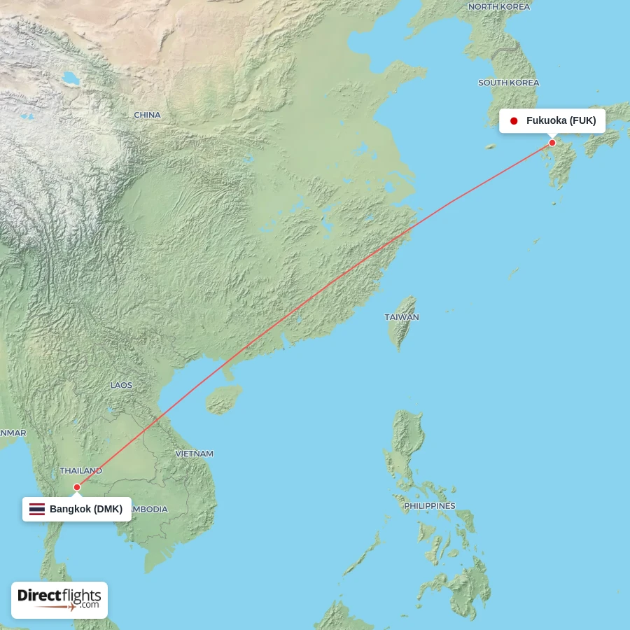 DMK - FUK route map