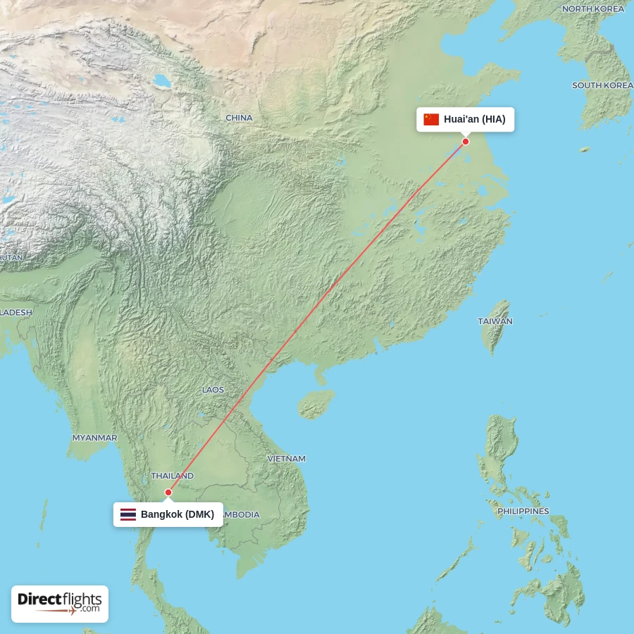 DMK - HIA route map