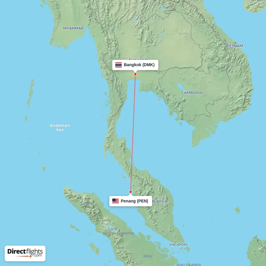DMK - PEN route map
