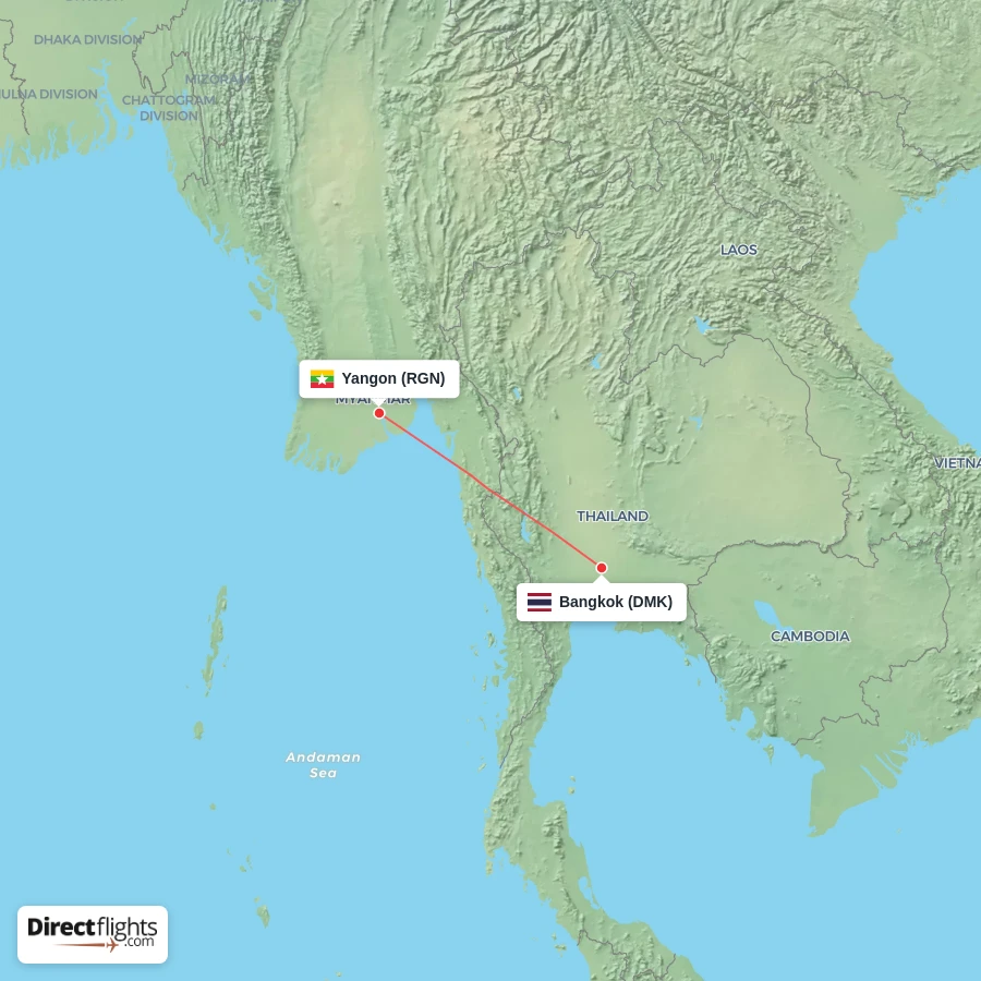 DMK - RGN route map