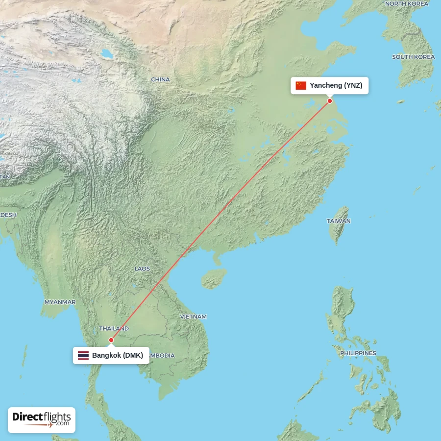 DMK - YNZ route map