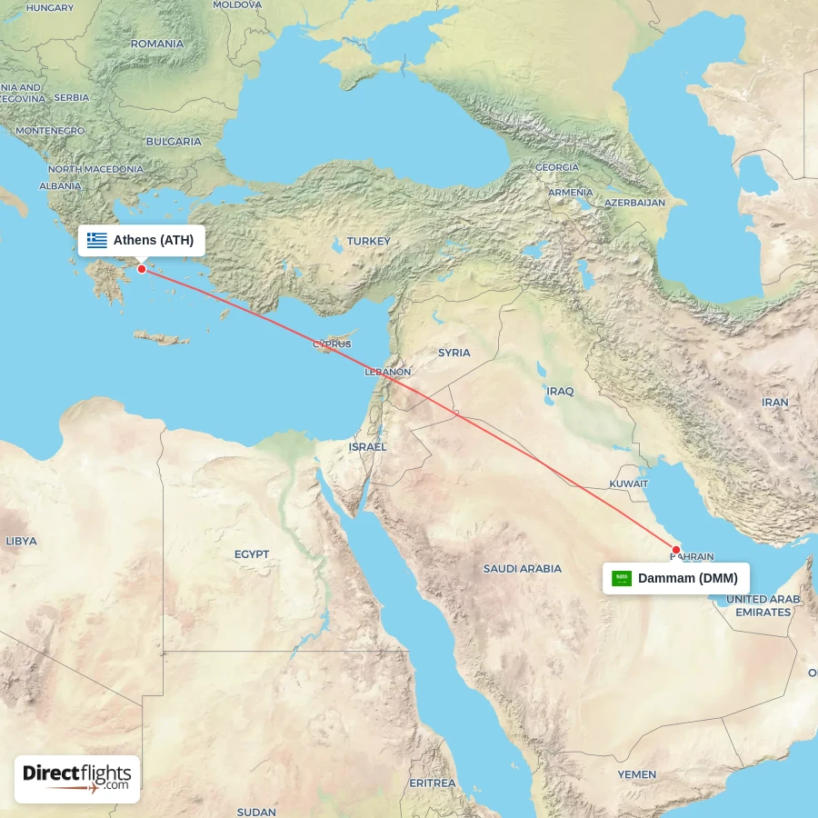 DMM - ATH route map