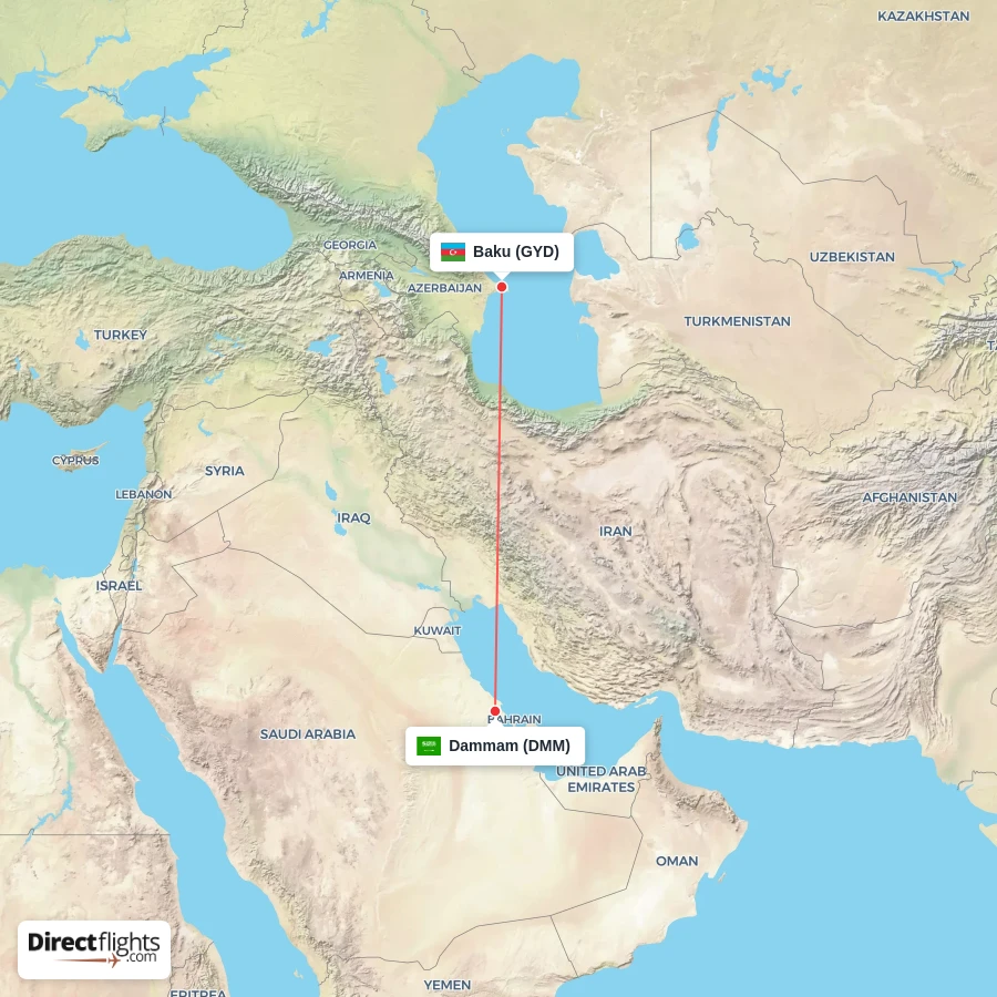 DMM - GYD route map