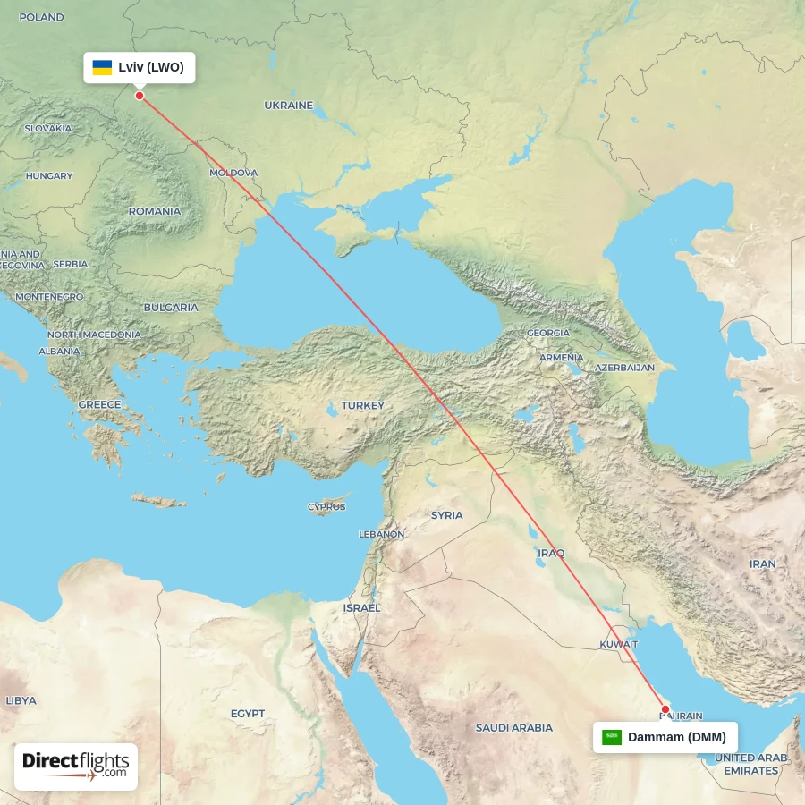 DMM - LWO route map
