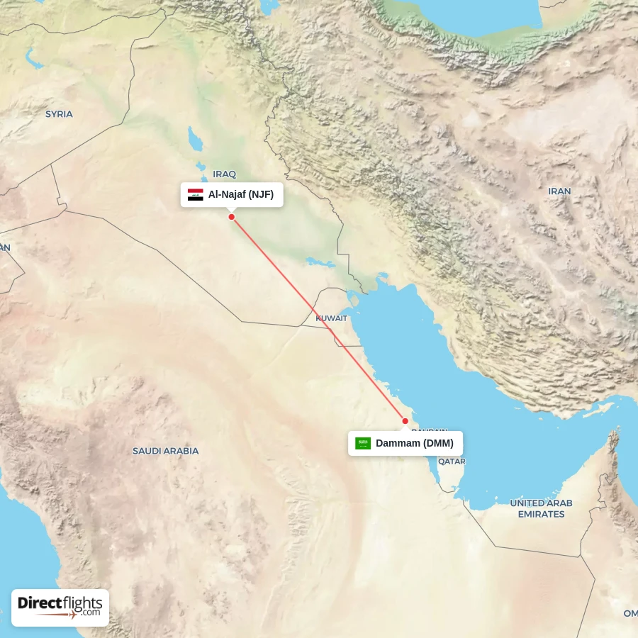 DMM - NJF route map
