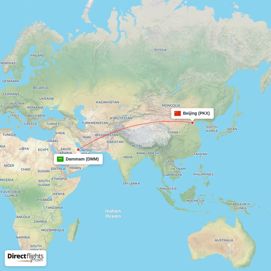 DMM - PKX route map