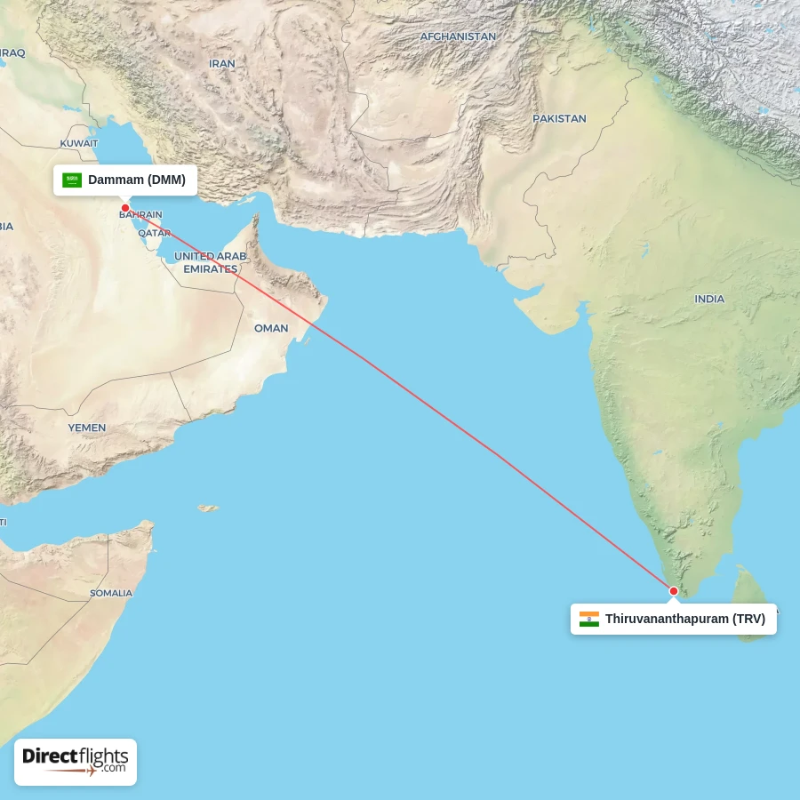 DMM - TRV route map