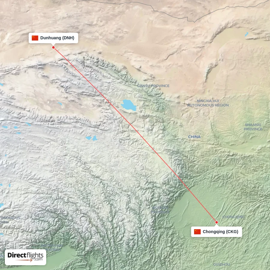 DNH - CKG route map