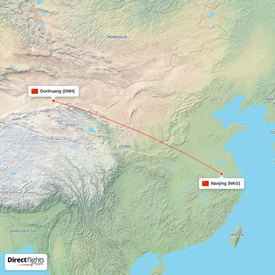 DNH - NKG route map
