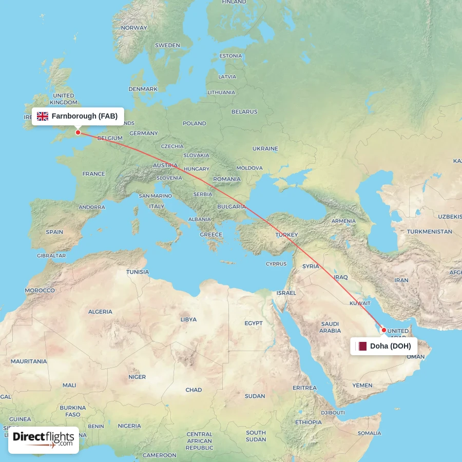 DOH - FAB route map