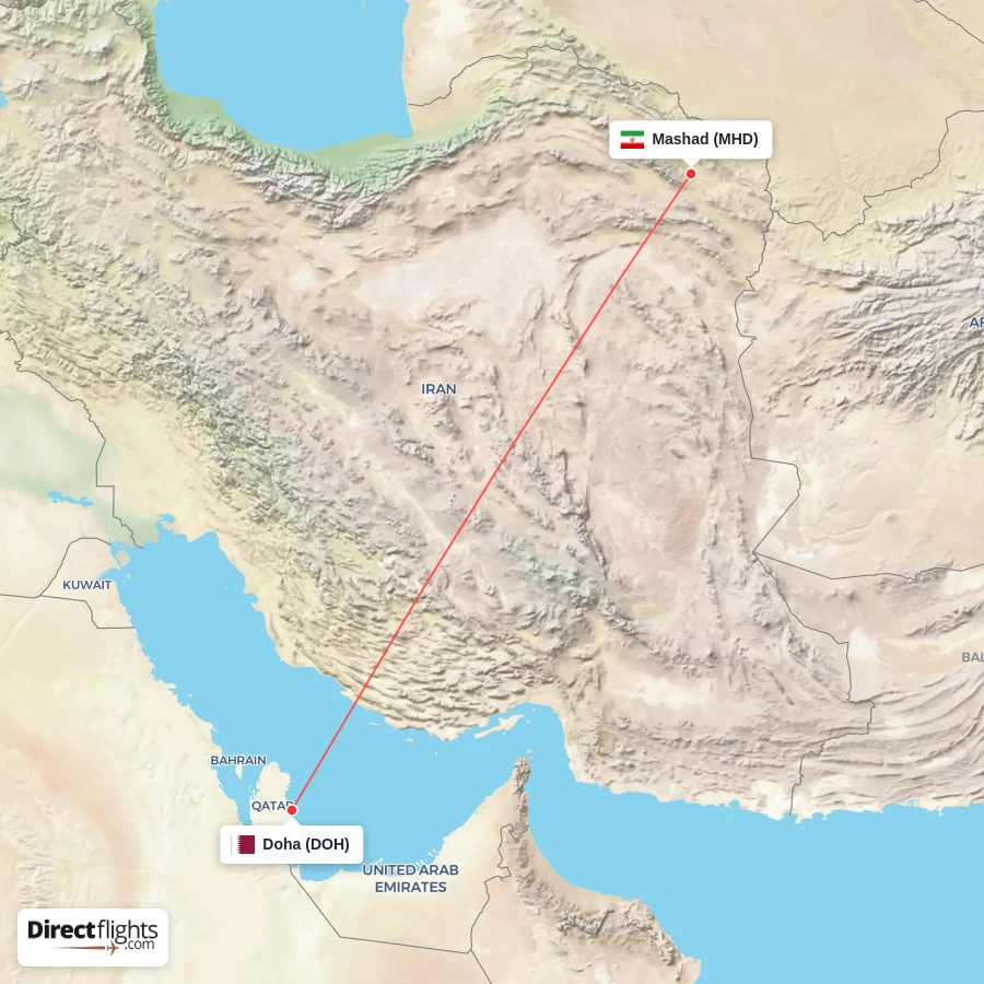 DOH - MHD route map