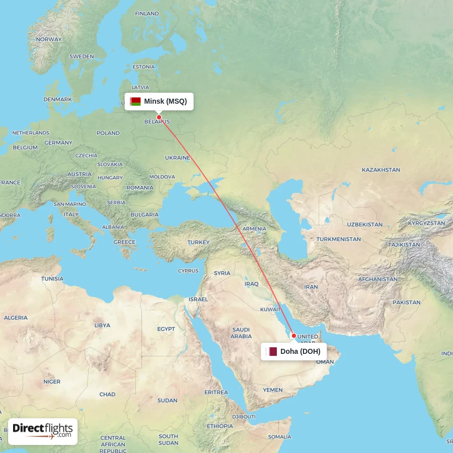 DOH - MSQ route map