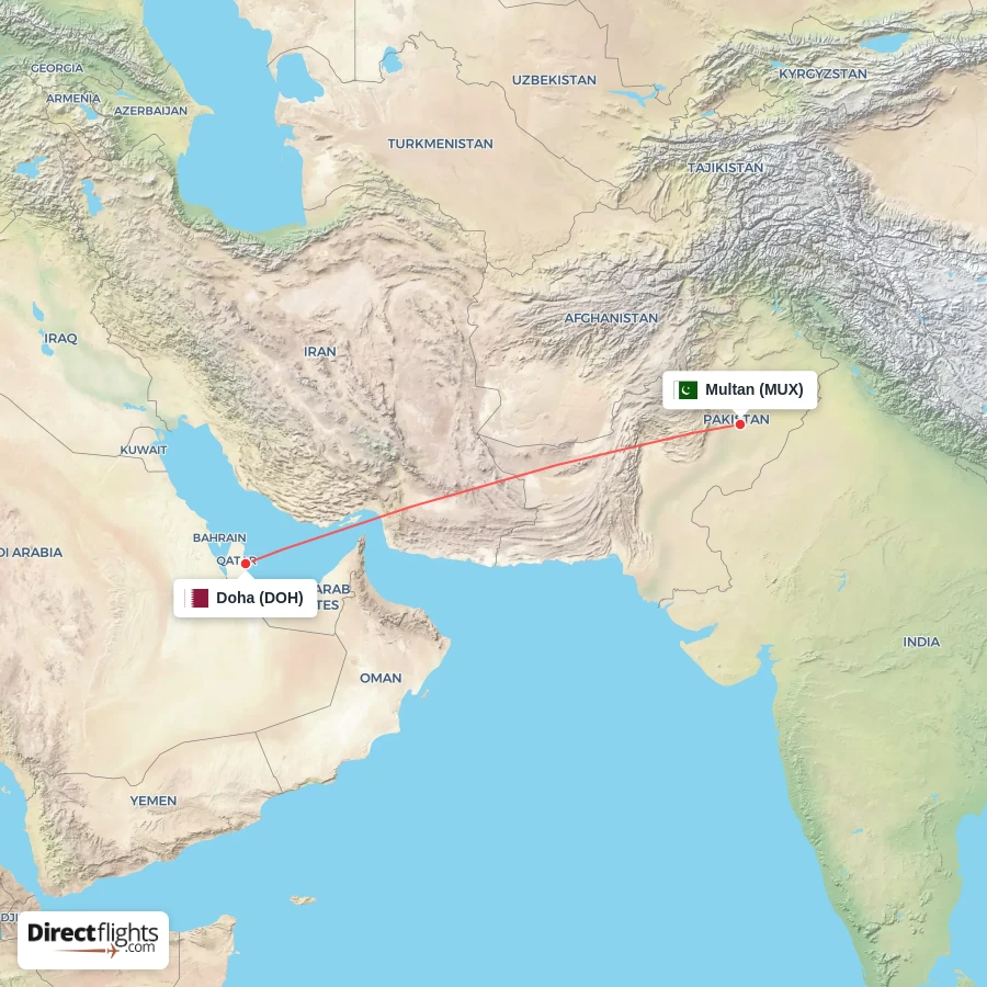 DOH - MUX route map