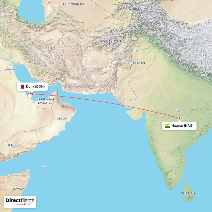 DOH - NAG route map