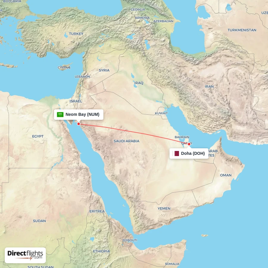 DOH - NUM route map