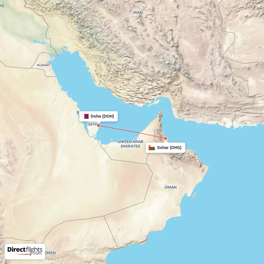 DOH - OHS route map