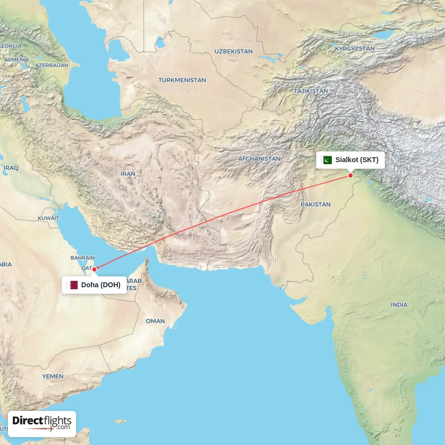 DOH - SKT route map