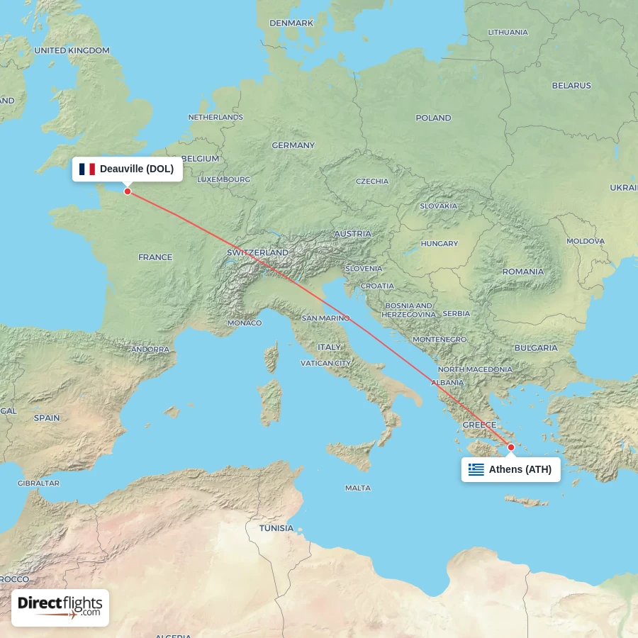 DOL - ATH route map