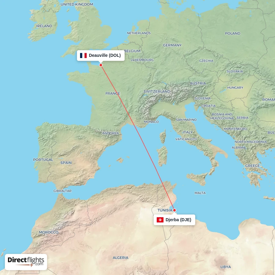 DOL - DJE route map
