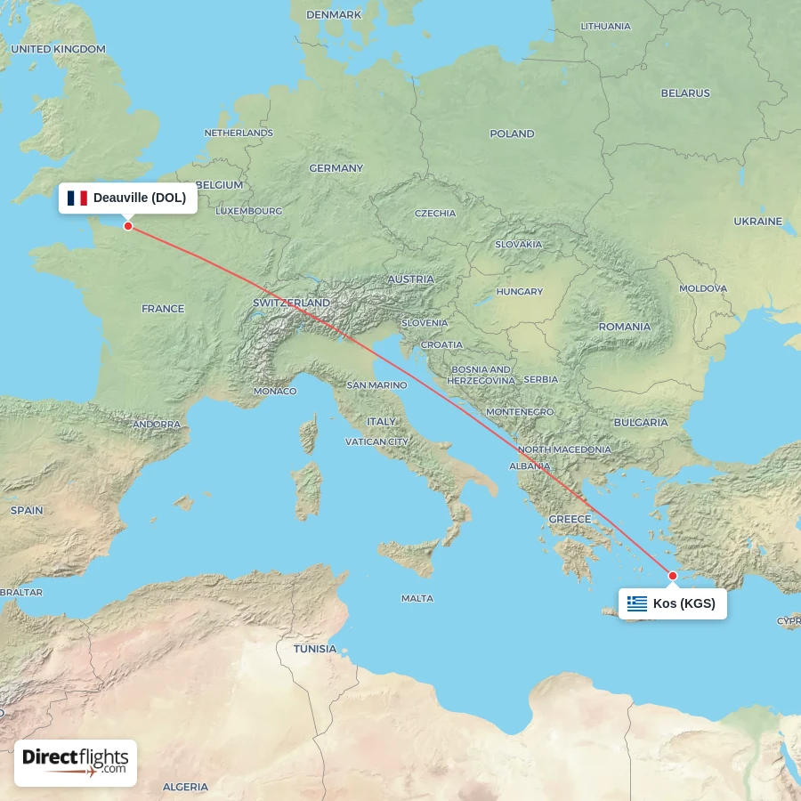 DOL - KGS route map
