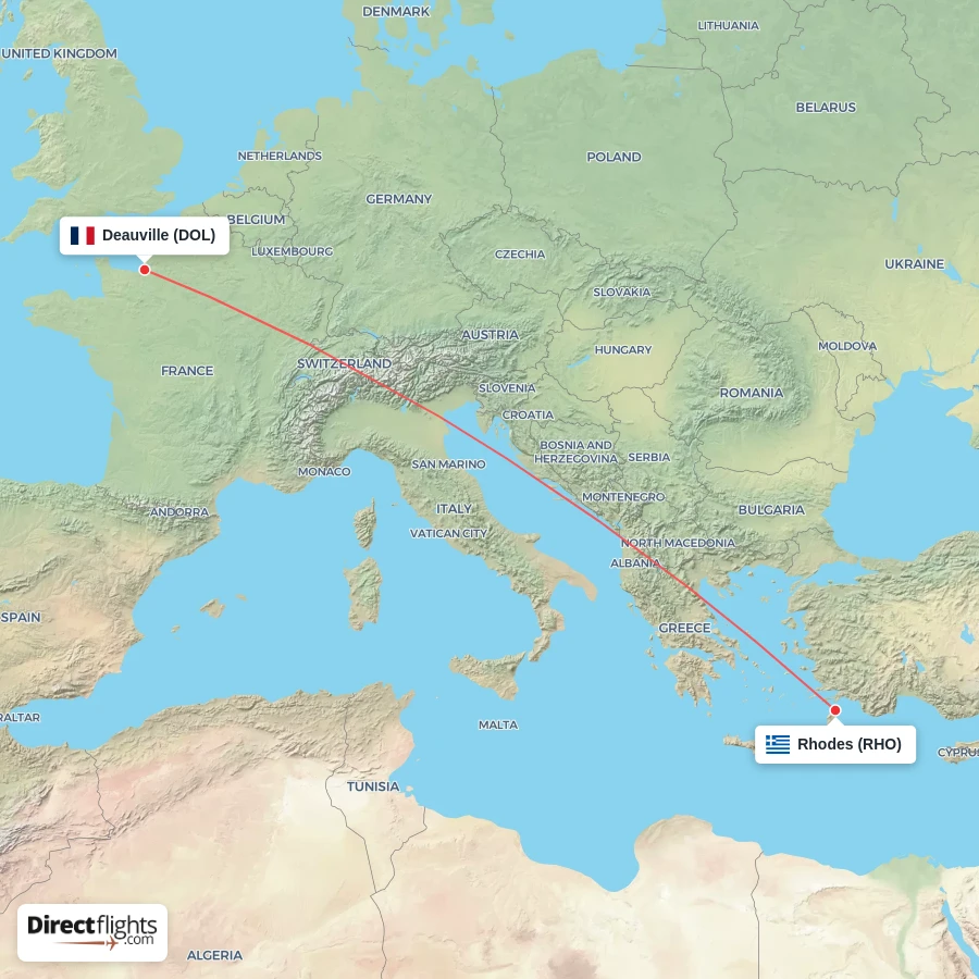 DOL - RHO route map