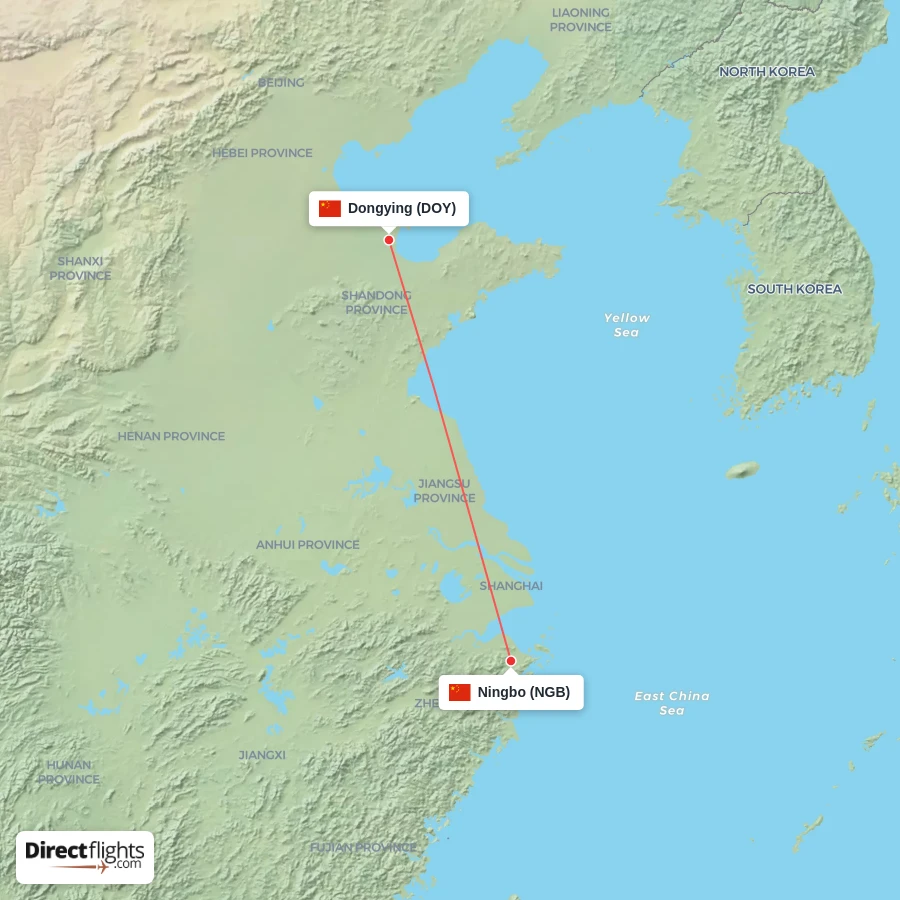 DOY - NGB route map