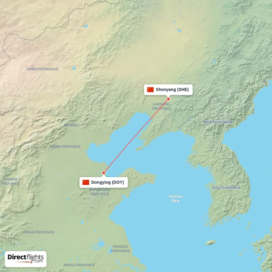 DOY - SHE route map