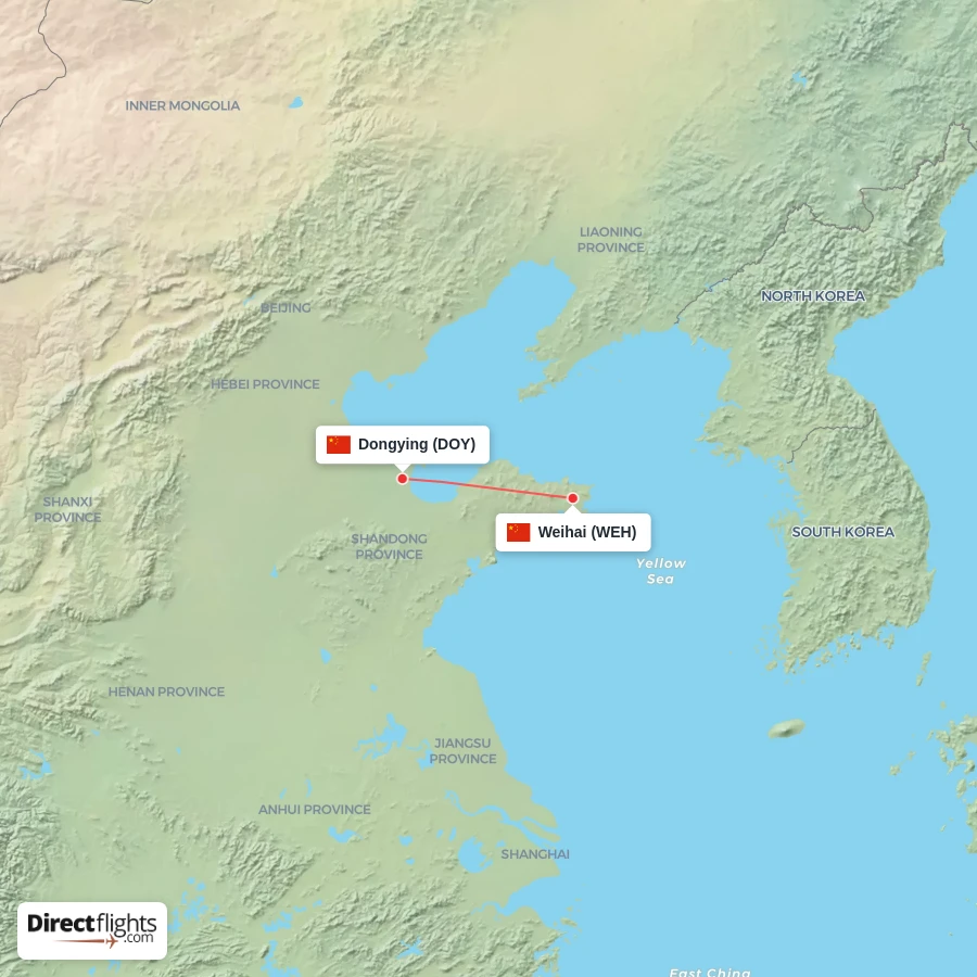 DOY - WEH route map