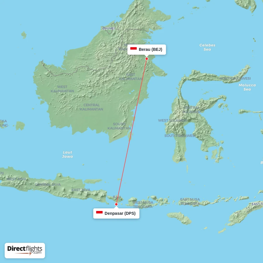 DPS - BEJ route map
