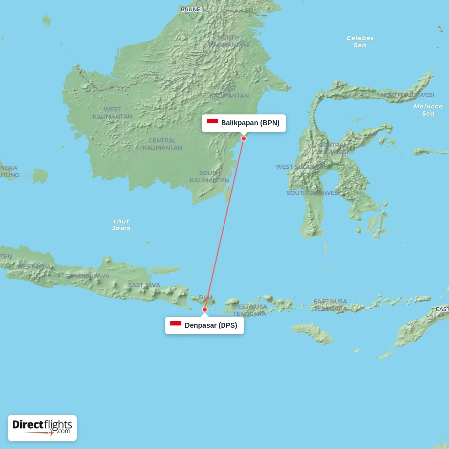 DPS - BPN route map
