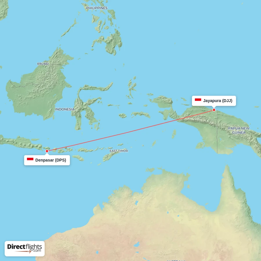DPS - DJJ route map