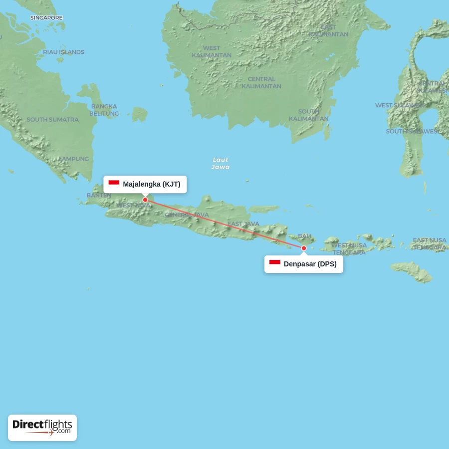 DPS - KJT route map