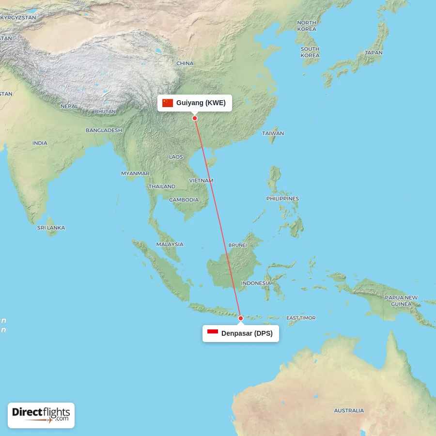 DPS - KWE route map