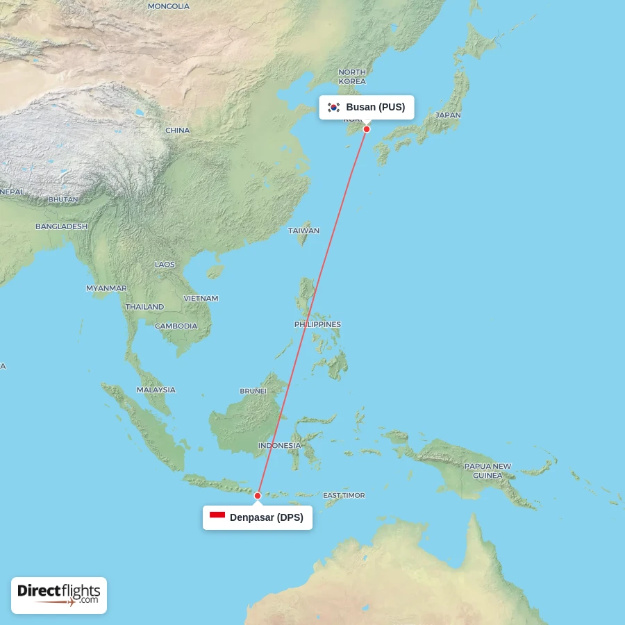 DPS - PUS route map