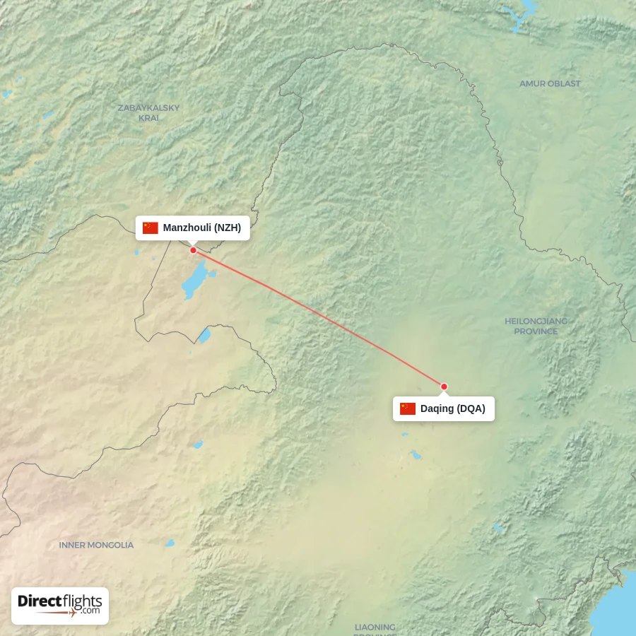 DQA - NZH route map