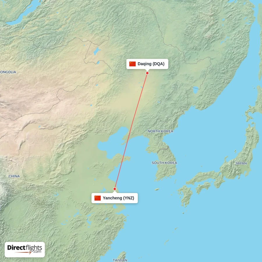 DQA - YNZ route map