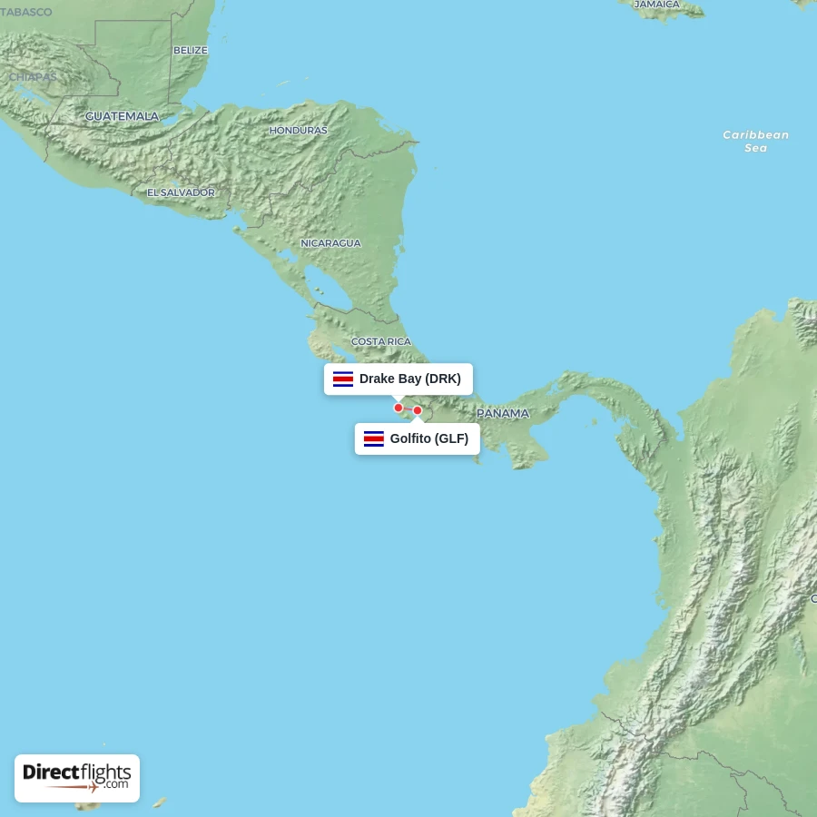 DRK - GLF route map