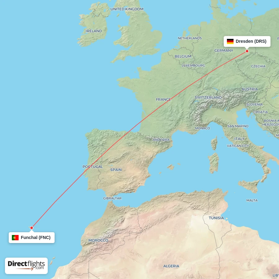 DRS - FNC route map