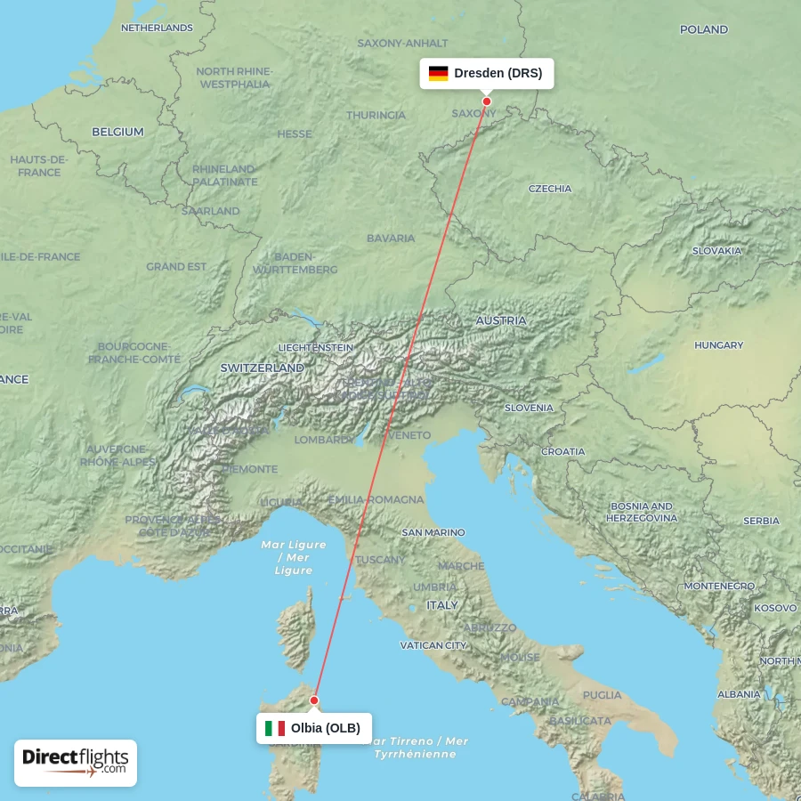 DRS - OLB route map