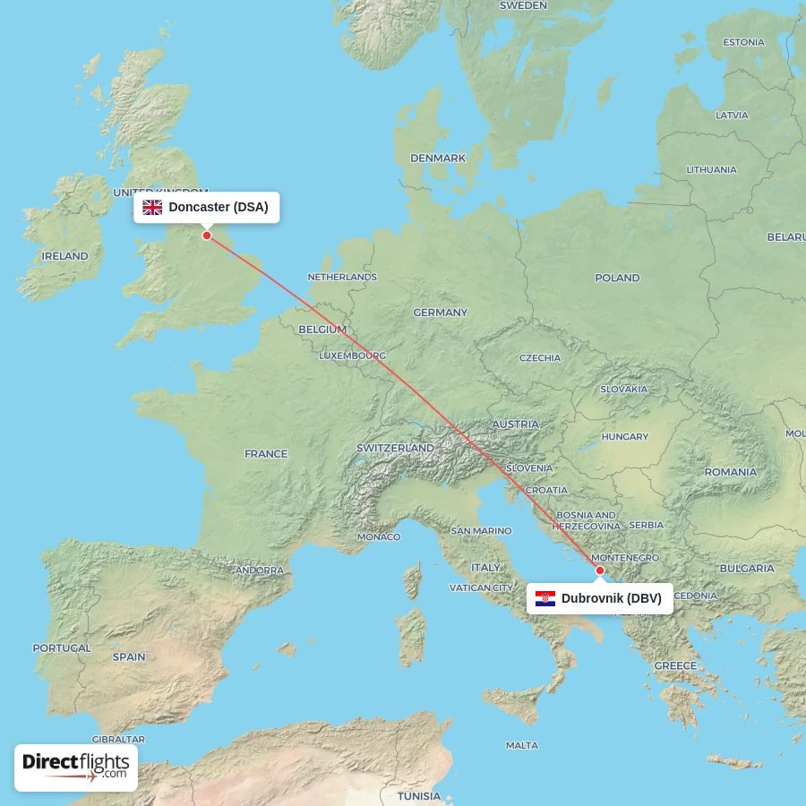 DSA - DBV route map