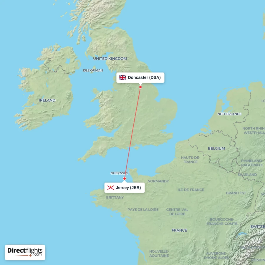 DSA - JER route map