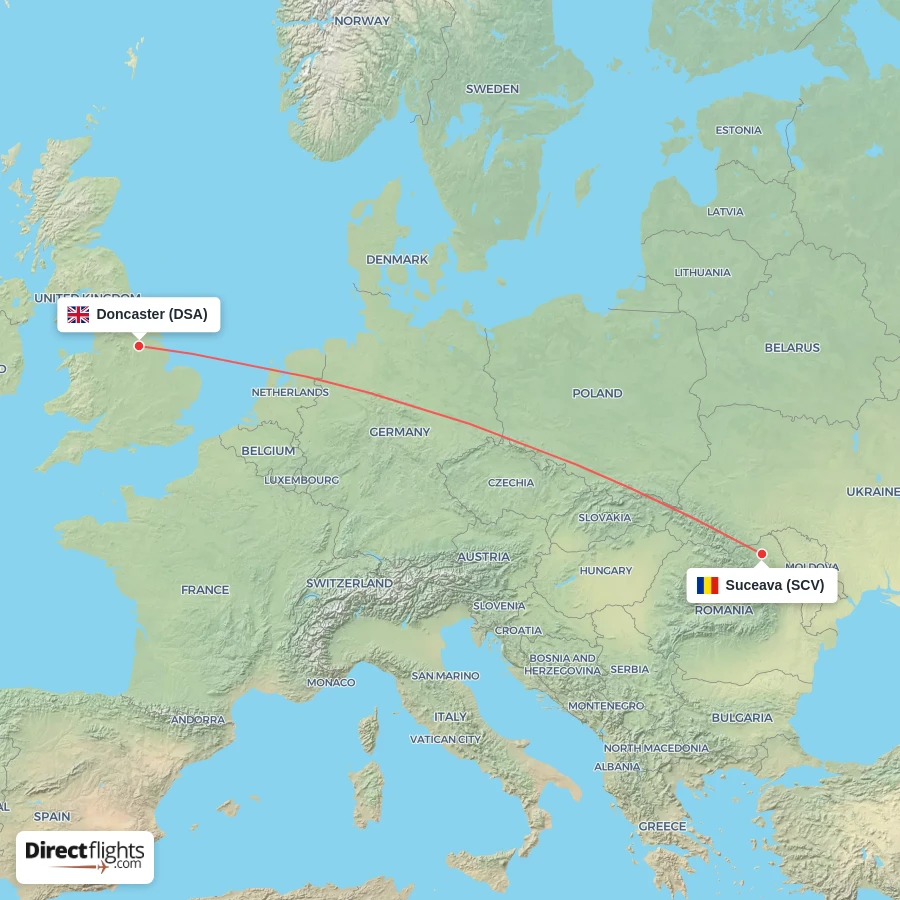 DSA - SCV route map