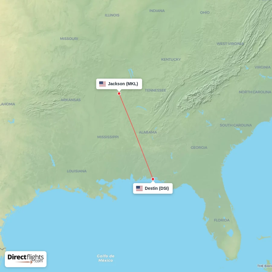DSI - MKL route map
