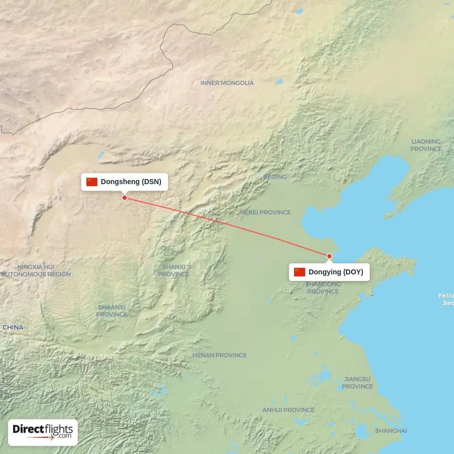 DSN - DOY route map