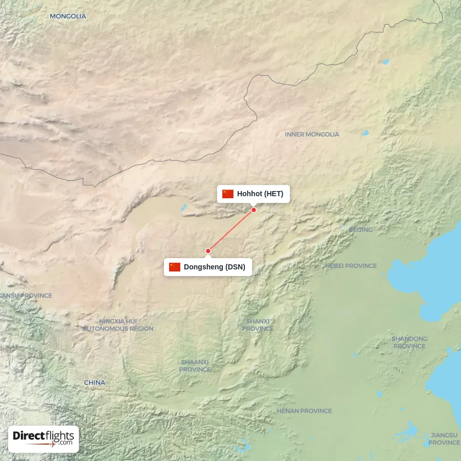 DSN - HET route map