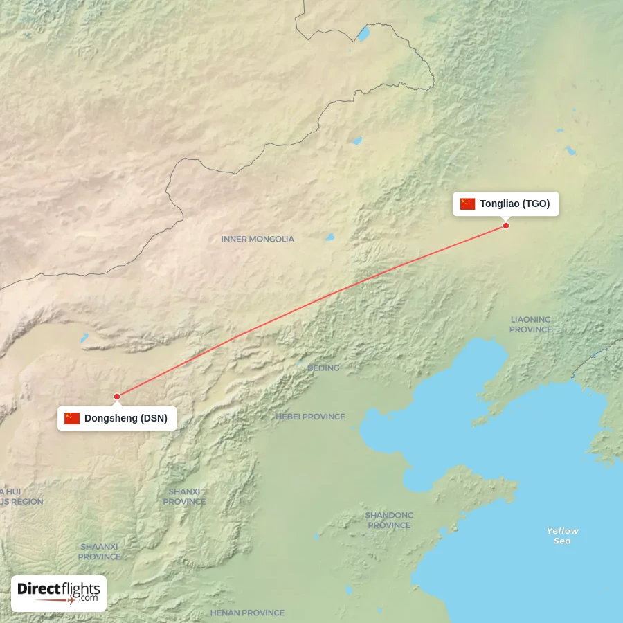DSN - TGO route map