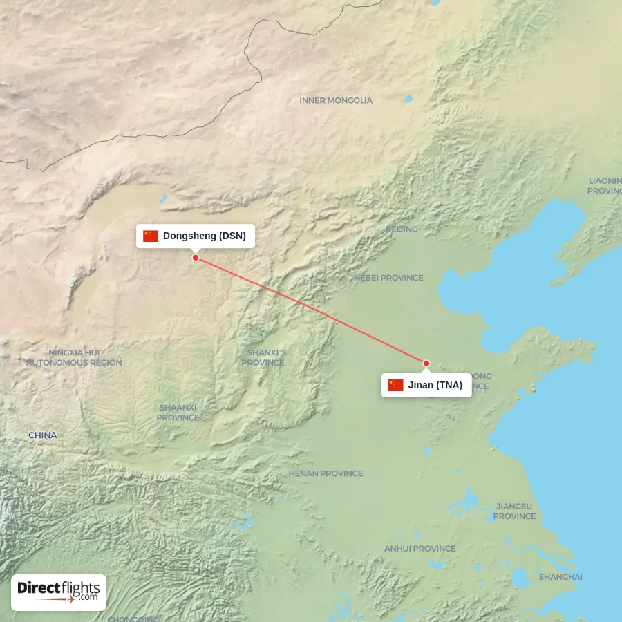 DSN - TNA route map