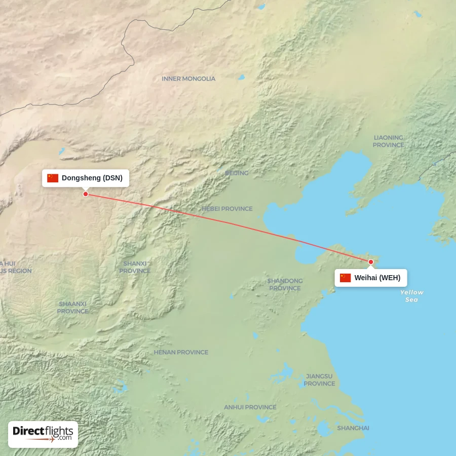 DSN - WEH route map