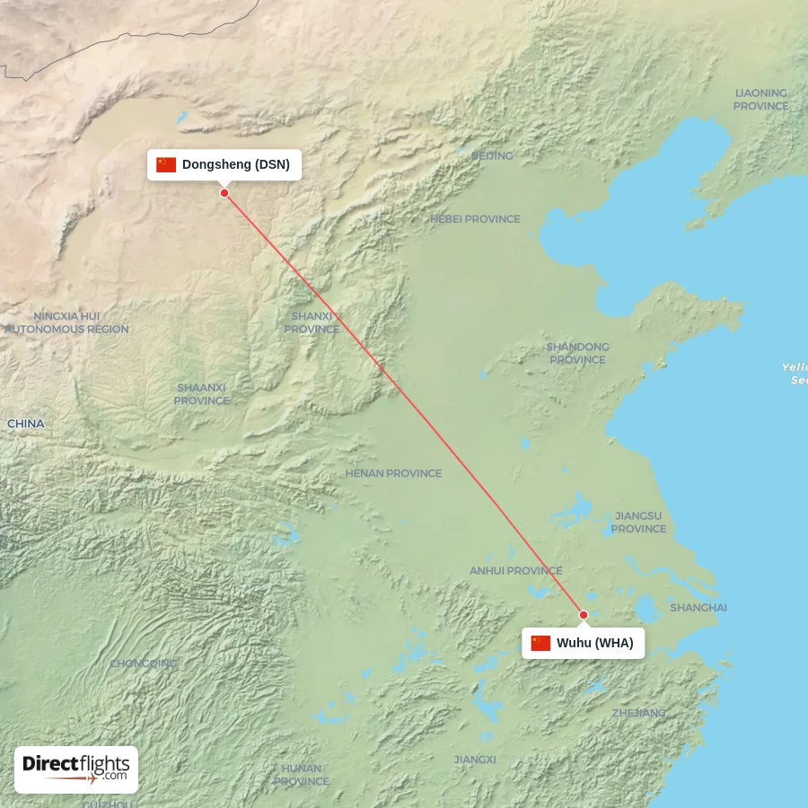 DSN - WHA route map