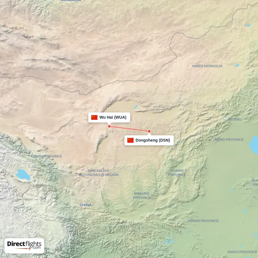 DSN - WUA route map